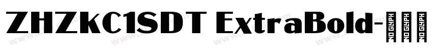 ZHZKC1SDT ExtraBold字体转换